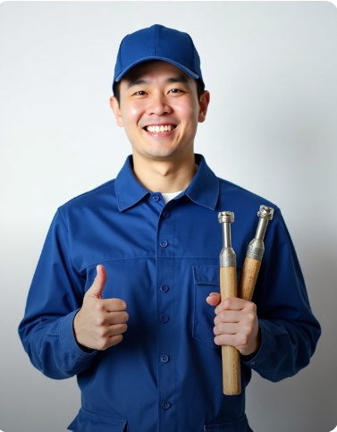 배관 수리 작업 현장